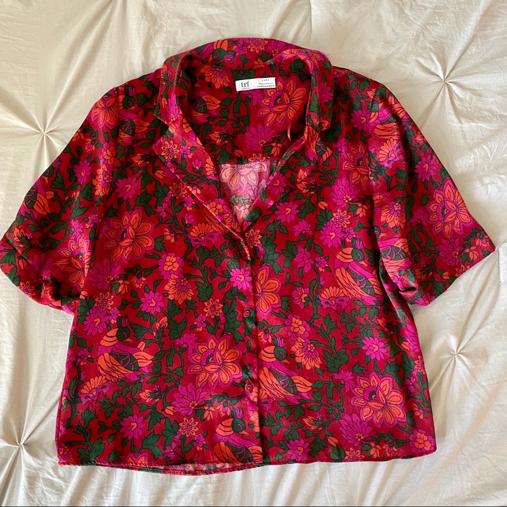 Zara Mid-rise button up